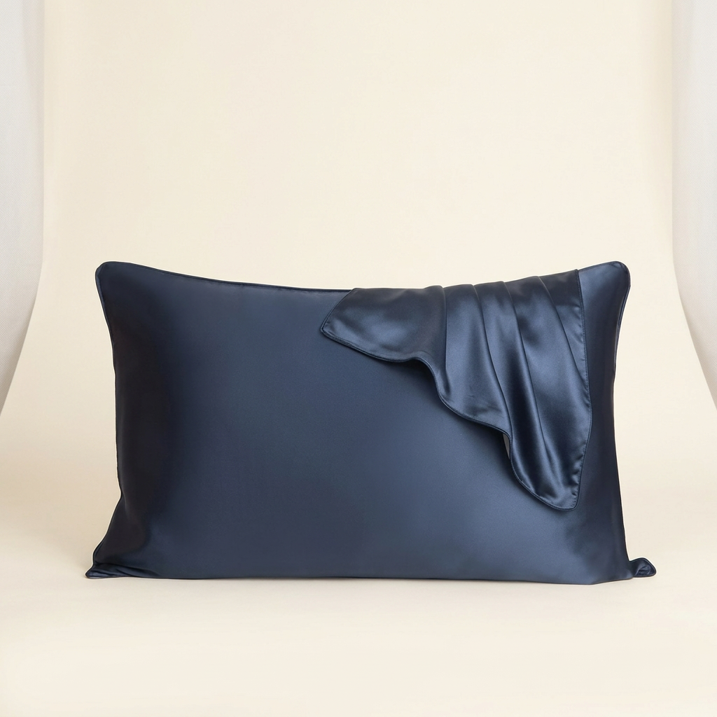 Mulberry Silk Pillowcase — Noble Blue