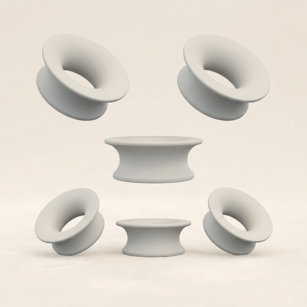 Adjustable Silicone Sleep Earplugs — White 12 Earplugs