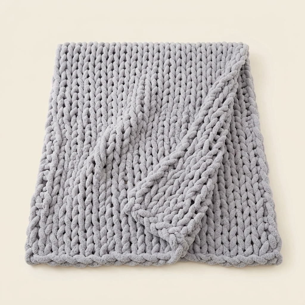 Chunky Knit Weighted Blanket