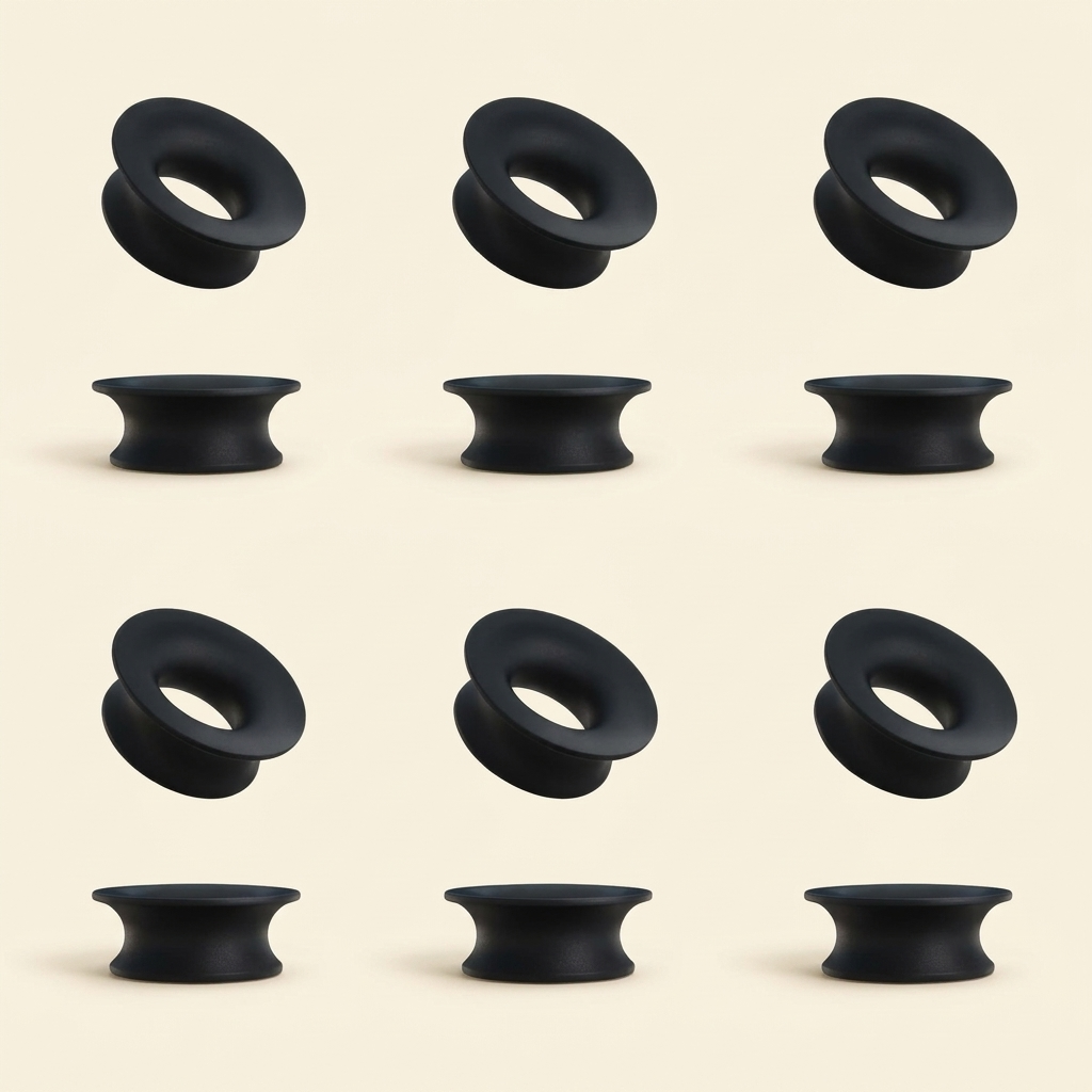 Adjustable Silicone Sleep Earplugs — Black 12 PCs