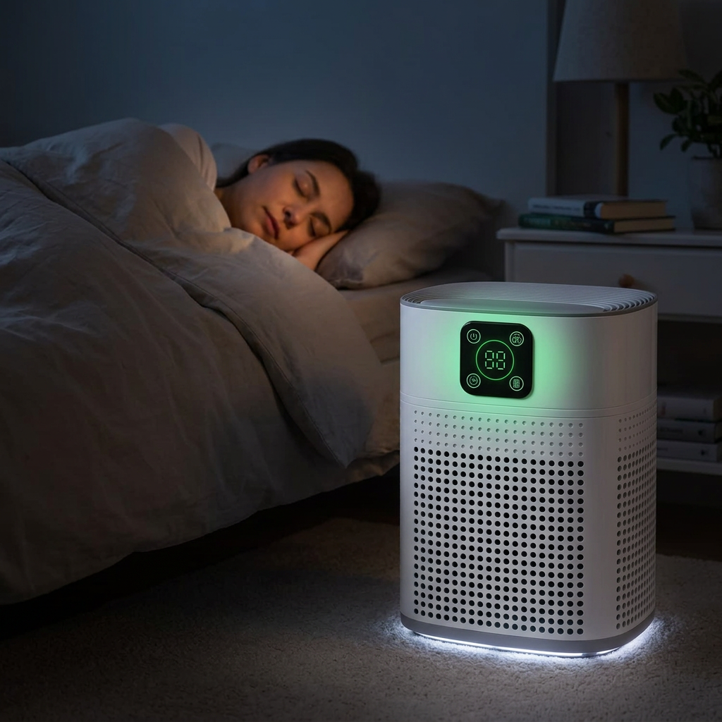 Smart Clean Digital Air Purifier — in use
